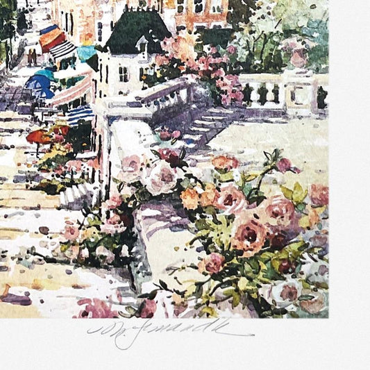 Marilyn Simandle, "Paris View" Limited Edition Printers Proof, Numbered and Hand Signed with Letter of Authenticity