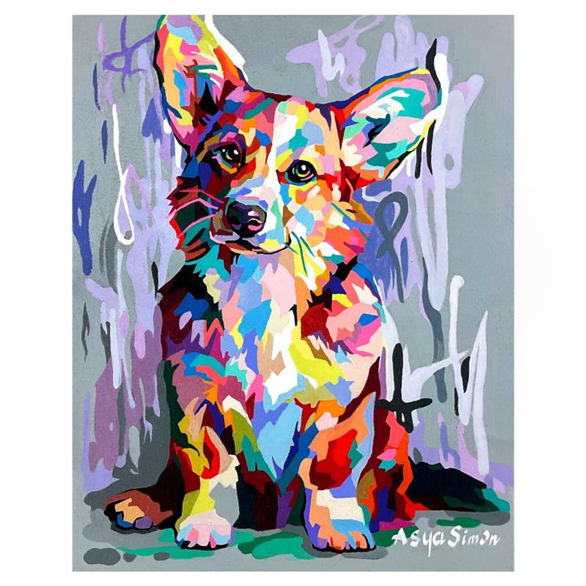 Asya Simon, Hand Signed Limited Edition on Canvas with Letter of Authenticity.