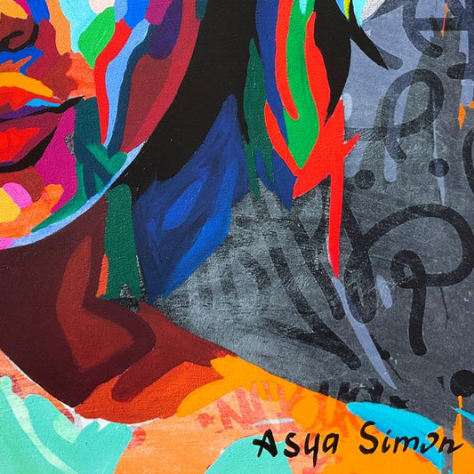 Asya Simon, Hand Signed Limited Edition on Canvas with Letter of Authenticity.