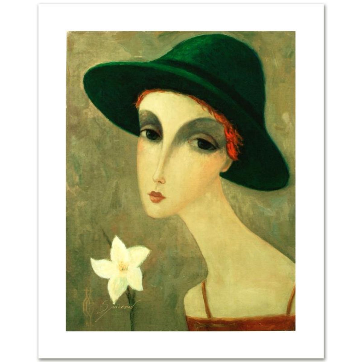 Sergey Smirnov (1953-2006), "Natalia" Limited Edition Mixed Media on Canvas, Numbered and Hand Signed by Smirnov. Includes Certificate of Authenticity.
