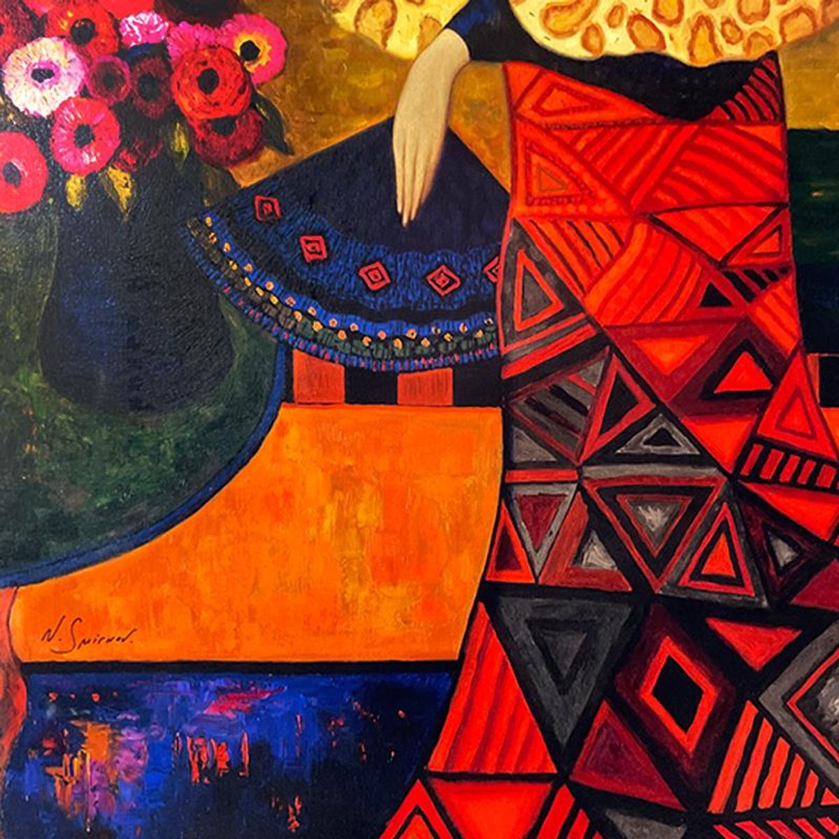 Sergey Smirnov (1953-2006), "Tapestry Of The Hunt" Limited Edition Mixed Media on Canvas (32.5" x 50.5"), Numbered, Plate Signed and Hand Signed by the Artist's Widow, Natasha Smirnov; with L