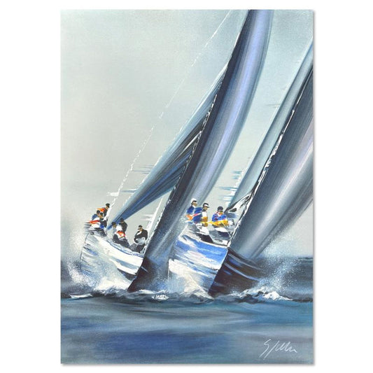 Victor Spahn, "America's Cup - Valence" hand signed limited edition lithograph with Certificate of Authenticity.