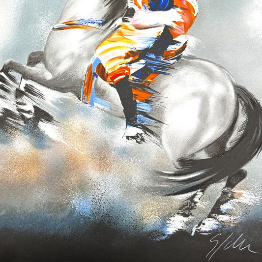 Victor Spahn, "Bonaparte" hand signed limited edition lithograph with Certificate of Authenticity.