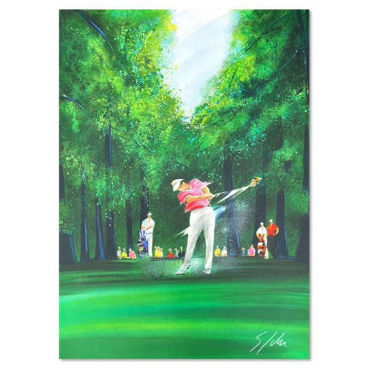 Victor Spahn, "French Open" hand signed limited edition lithograph with Certificate of Authenticity.