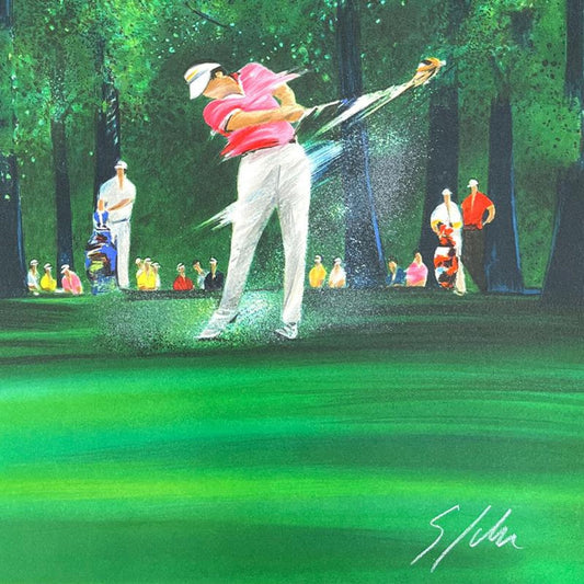 Victor Spahn, "French Open" hand signed limited edition lithograph with Certificate of Authenticity.