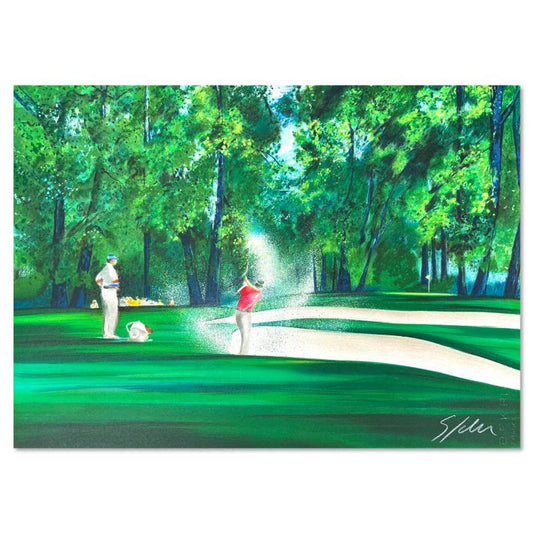 Victor Spahn, "Golf" hand signed limited edition lithograph with Certificate of Authenticity.