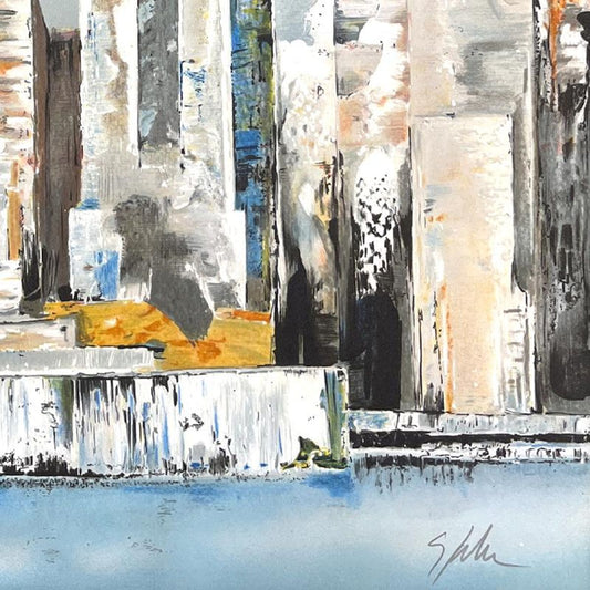 Victor Spahn, "Manhattan" hand signed limited edition lithograph with Certificate of Authenticity.