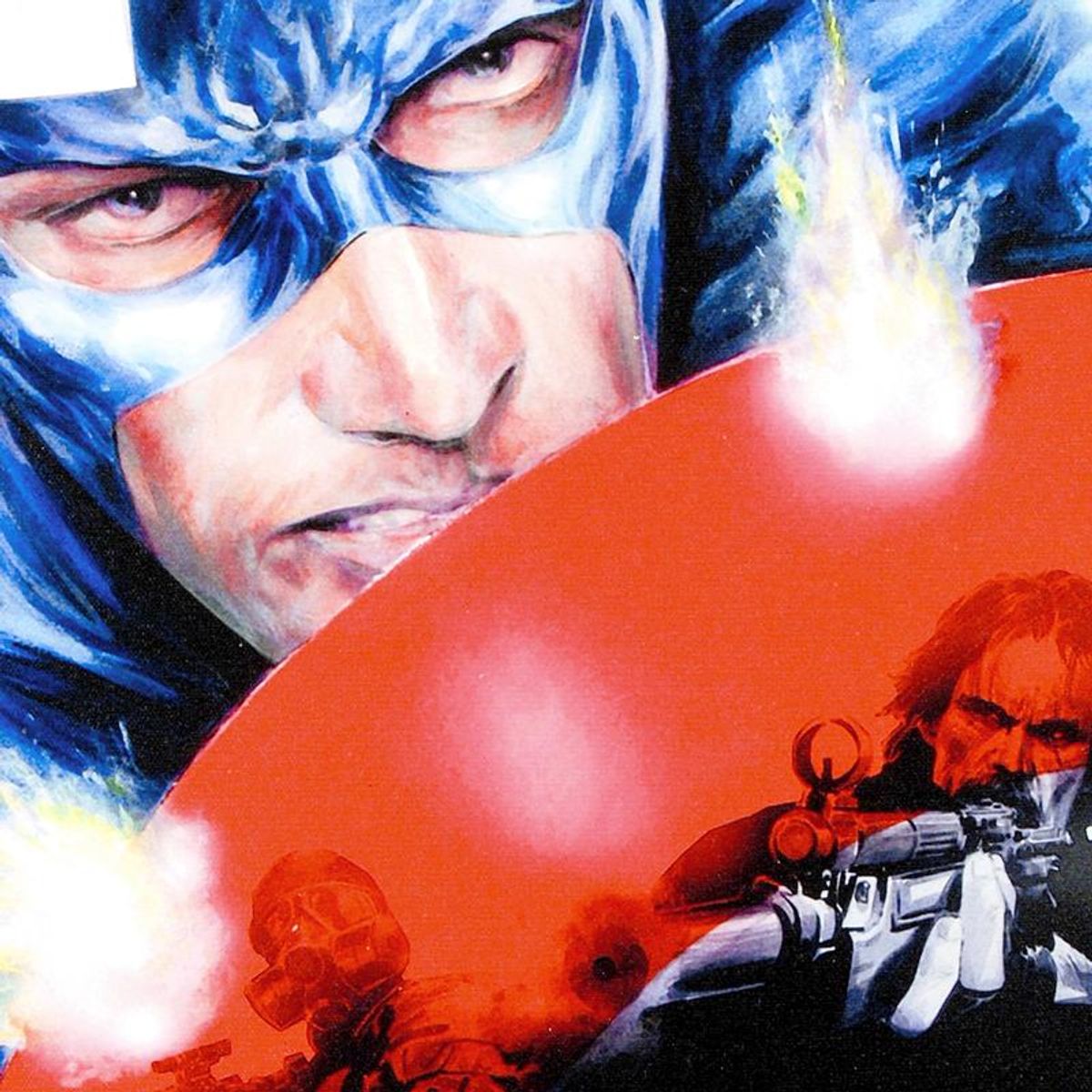 Stan Lee Signed, "Captain America #37" Numbered Marvel Comics Limited Edition Canvas by Jackson Guice with Certificate of Authenticity.
