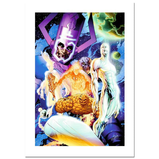 Stan Lee Signed, "Fantastic Four #545" Numbered Marvel Comics Limited Edition Canvas by Michael Turner (1971-2008) with Certificate of Authenticity.