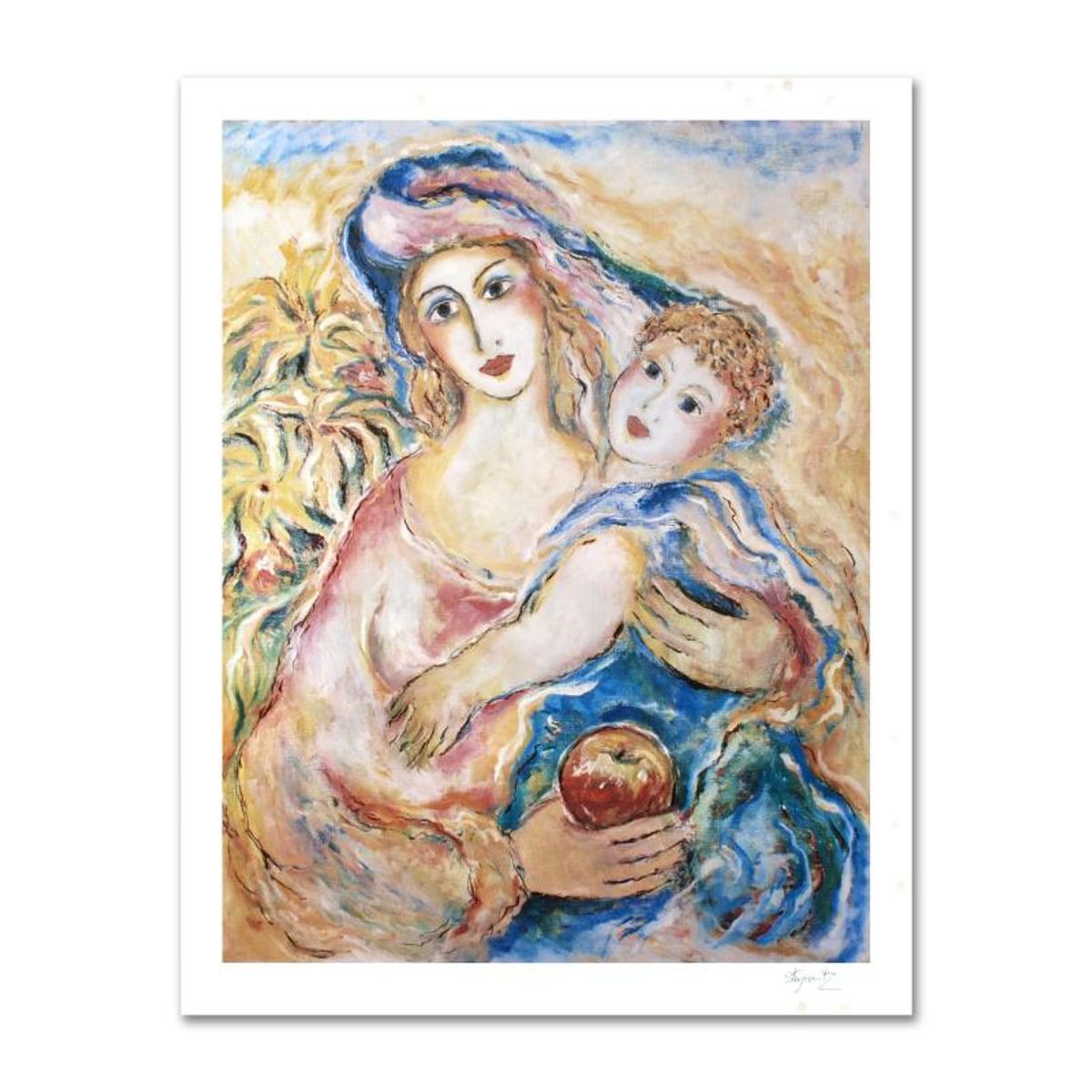 Zamy Steynovitz (1951-2000), "Mother" Hand Signed Lithograph with Letter of Authenticity. (Disclaimer)