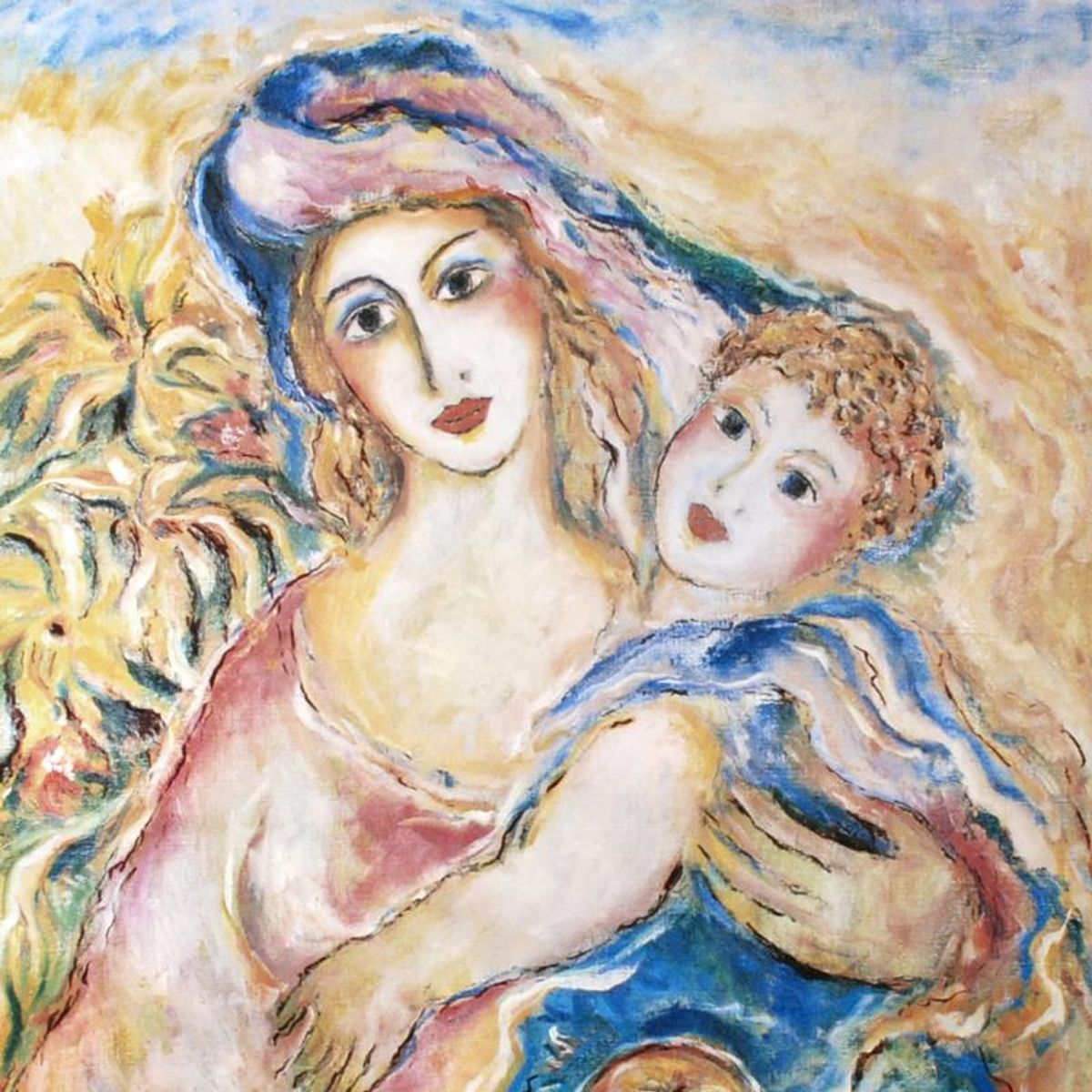 Zamy Steynovitz (1951-2000), "Mother" Hand Signed Lithograph with Letter of Authenticity. (Disclaimer)