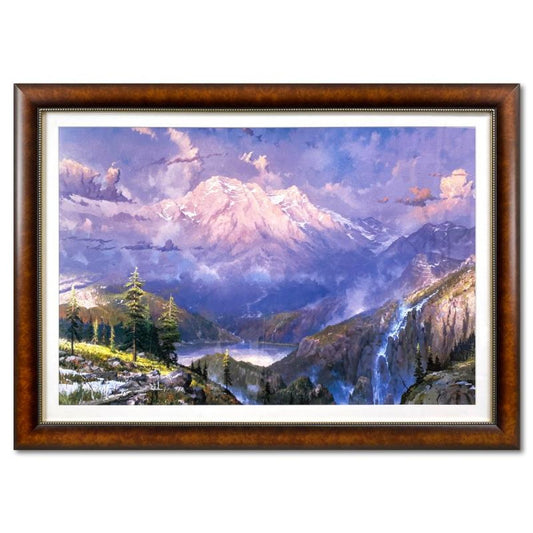 Thomas Kinkade (1958-2012), "Twilight Vista" Framed Limited Edition Lithograph, Numbered and Signed with Letter of Authenticity.