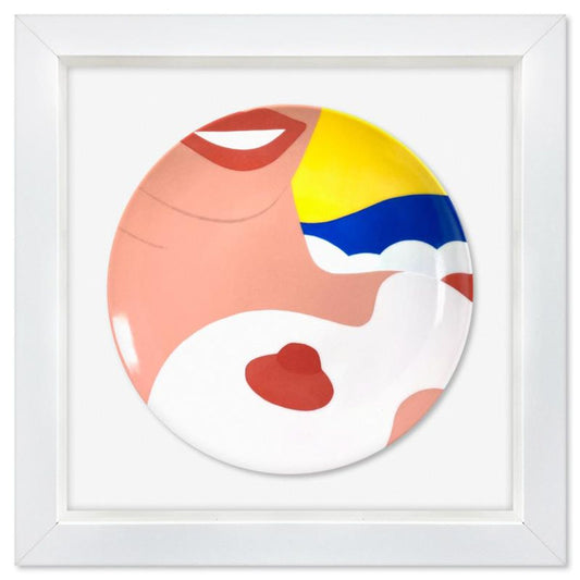 Tom Wesselmann (1931-2004), "Nude (1965)" Framed Limoges Porcelain Plate.