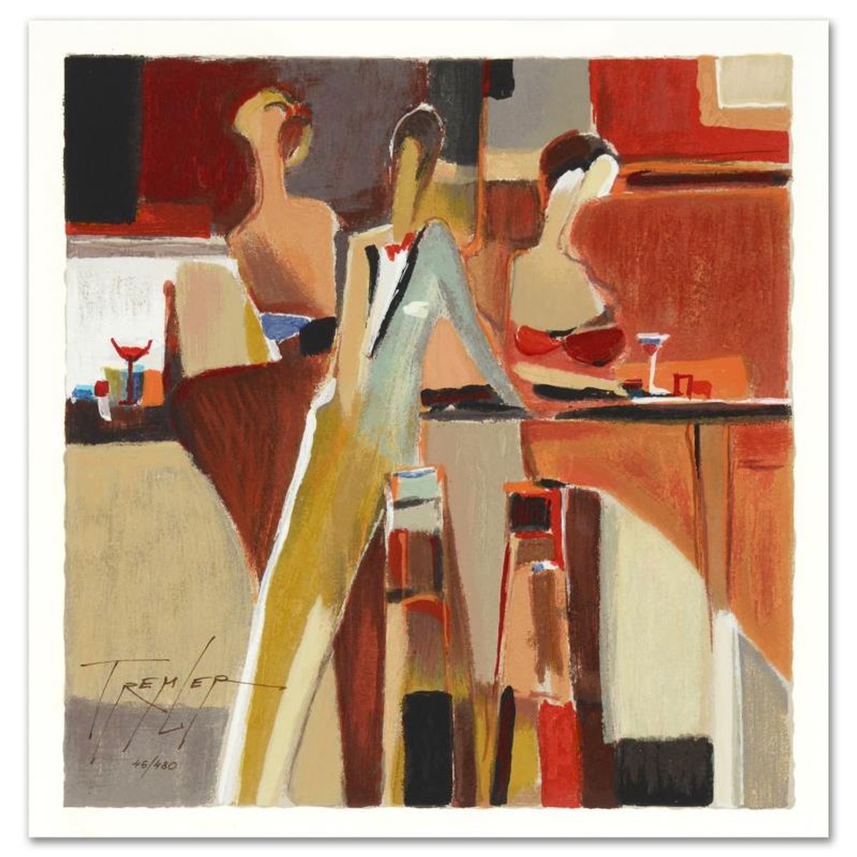 Yuri Tremler, Limited Edition Serigraph by Yuri Tremler, Hand Signed with Certificate of Authenticity.