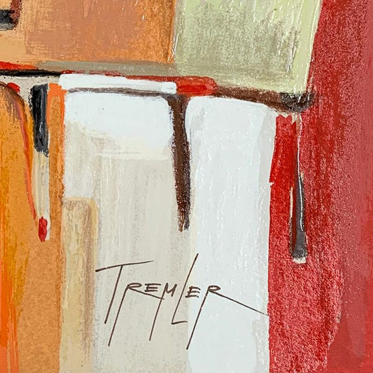 Yuri Tremler, "Piano" Limited Edition Serigraph, Hand Signed with Letter of Authenticity.