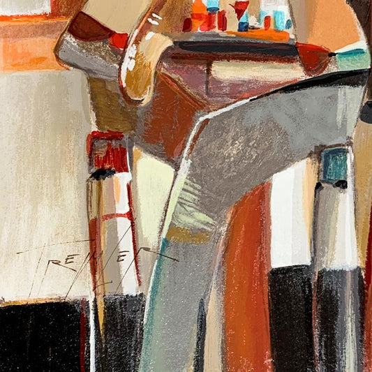 Yuri Tremler, "Music at the Bar" Limited Edition Serigraph, Hand Signed with Letter of Authenticity.