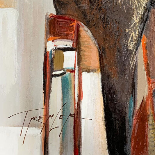 Yuri Tremler, "Ladies' Lunch" Limited Edition Serigraph, Hand Signed with Letter of Authenticity.