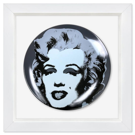 Andy Warhol (1928-1987), "Marilyn (Black)" Framed Limoges Porcelain Plate.