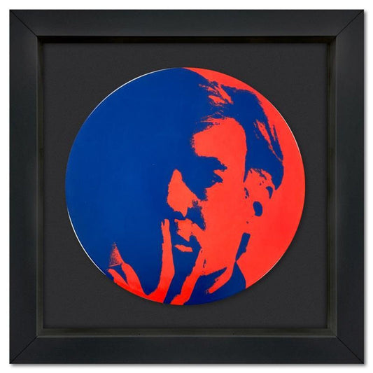 Andy Warhol (1928-1987), "Self Portrait (Red)" Framed Limoges Porcelain Plate.