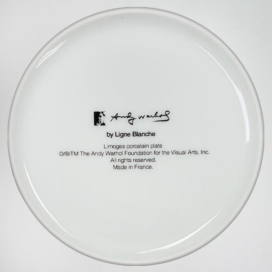 Andy Warhol (1928-1987), "SKULL (Beige)" Framed Limoges Porcelain Plate.