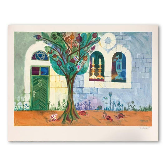 Eliezer Weishoff, Hand Signed Limited Edition Serigraph on Paper with Letter of Authenticity.