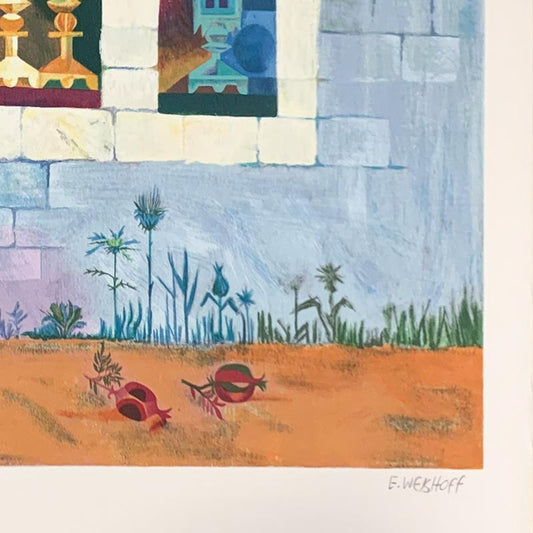 Eliezer Weishoff, Hand Signed Limited Edition Serigraph on Paper with Letter of Authenticity.