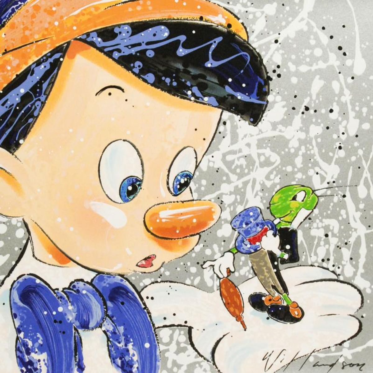 David Willardson, "Boy Oh Boy Oh Boy" Hand Signed Limited Edition Disney Serigraph with Letter of Authenticity.