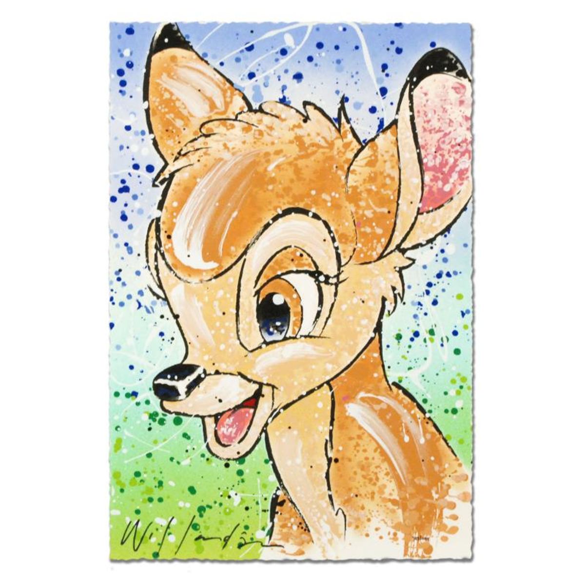 David Willardson, "The Buck Stops Here" Hand Signed Limited Edition Disney Serigraph with Letter of Authenticity.