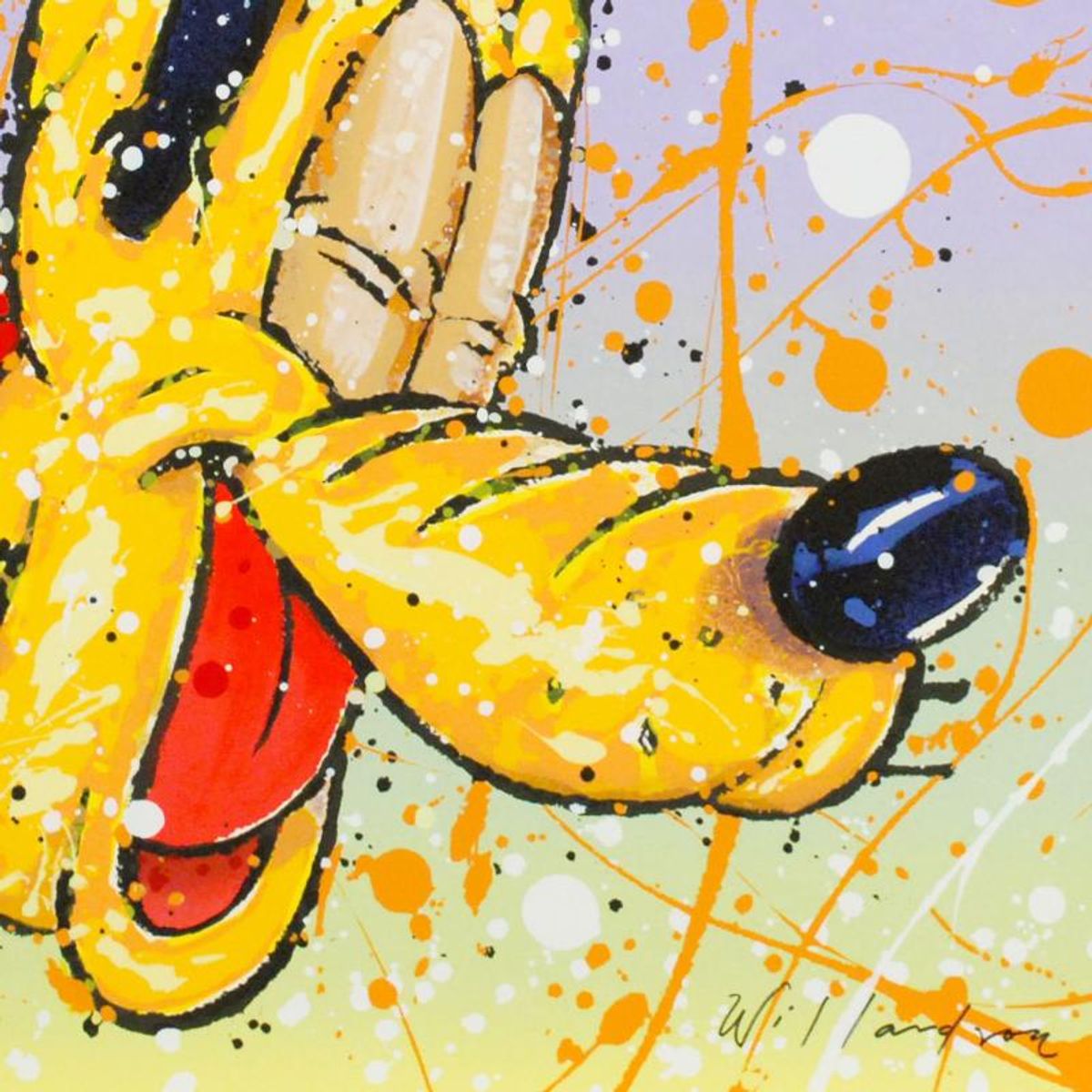 David Willardson, "What's So Dog Gone Funny" Hand Signed Limited Edition Disney Serigraph with Letter of Authenticity.