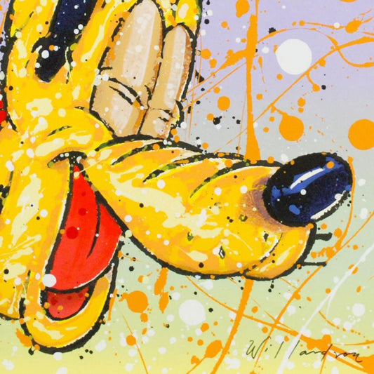 David Willardson, "What's So Dog Gone Funny" Hand Signed Limited Edition Disney Serigraph with Letter of Authenticity.