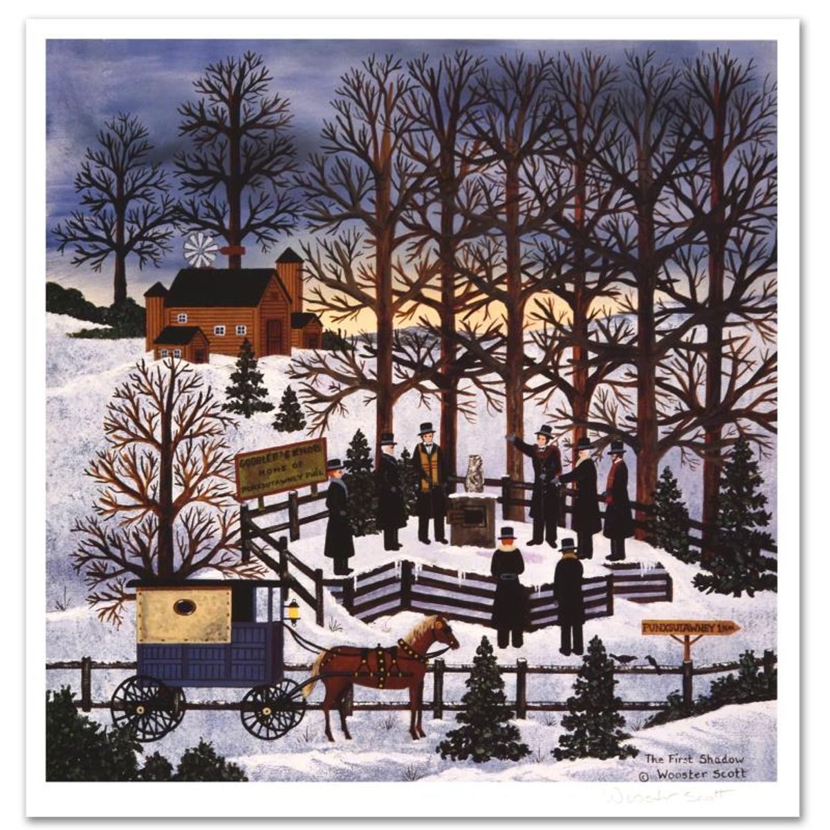 Jane Wooster Scott, "The First Shadow" Hand Signed Limited Edition Lithograph with Letter of Authenticity.