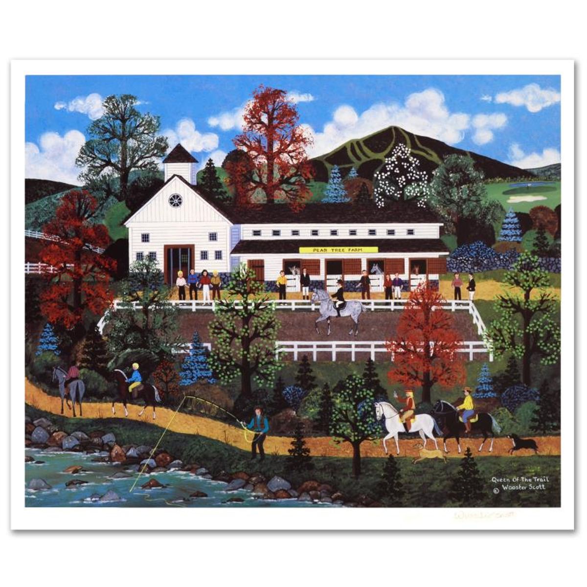 Jane Wooster Scott, "Queen of the Trail" Hand Signed Limited Edition Lithograph with Letter of Authenticity.