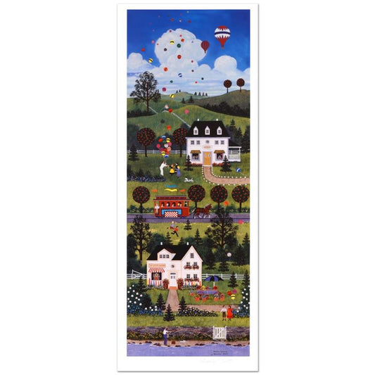 Jane Wooster Scott, "Summer Sparkle" Hand Signed Limited Edition Lithograph with Letter of Authenticity.