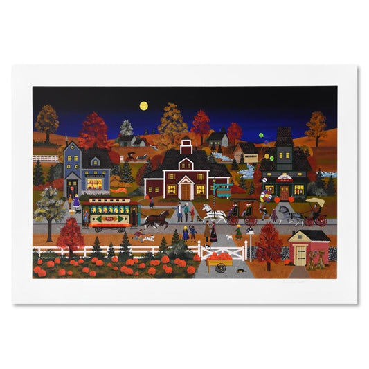 Jane Wooster Scott, "Autumn Reflection" Limited Edition Serigraph, Numbered and Hand Signed with Letter of Authenticity.