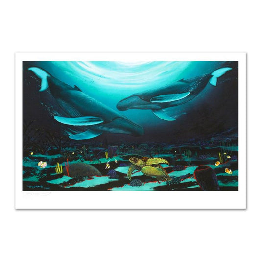 Wyland, "Humpback Dance" Limited Edition Giclee on Canvas. Numbered and Hand Signed with Certificate of Authenticity.