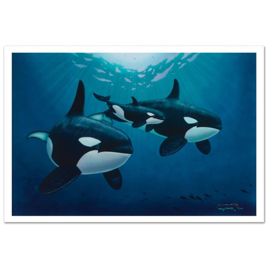 Wyland, "Orca Calling" Hand-Embellished AP Limited Edition Cibachrome. Hand Signed and with Letter of Authenticity!