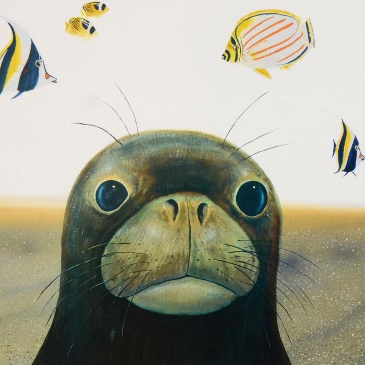 Wyland, "Hawaiian Sea Life" Limited Edition Lithograph, Numbered and Hand Signed with Certificate of Authenticity.