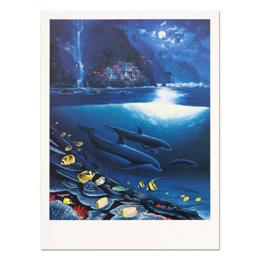 Wyland, "Paradise" Limited Edition Lithograph, Numbered and Hand Signed with Certificate of Authenticity.