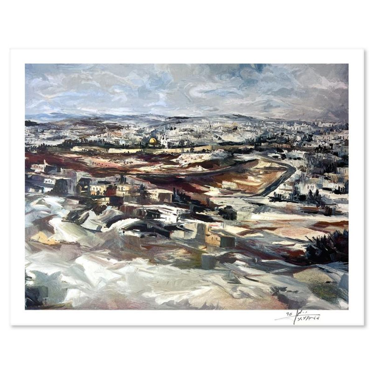 Yitzhak Yamin, Hand Signed, Numbered Limited Edition with Letter of Authenticity.