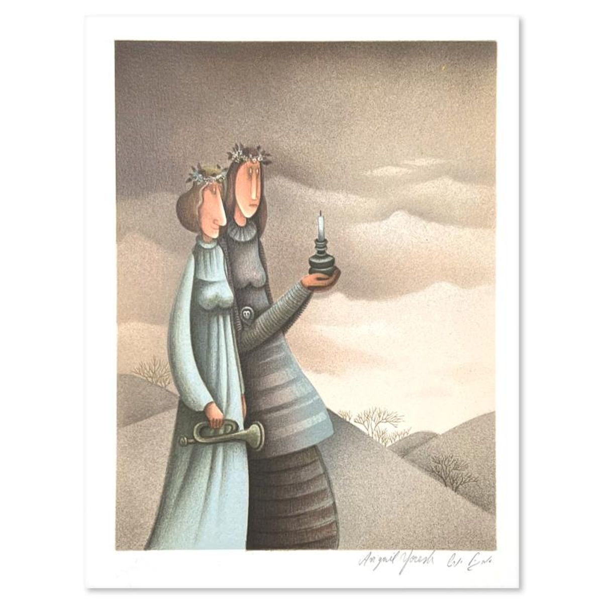 Avigail Yoresh, Limited Edition Serigraph, Hand Signed and Numbered with Letter of Authenticity.