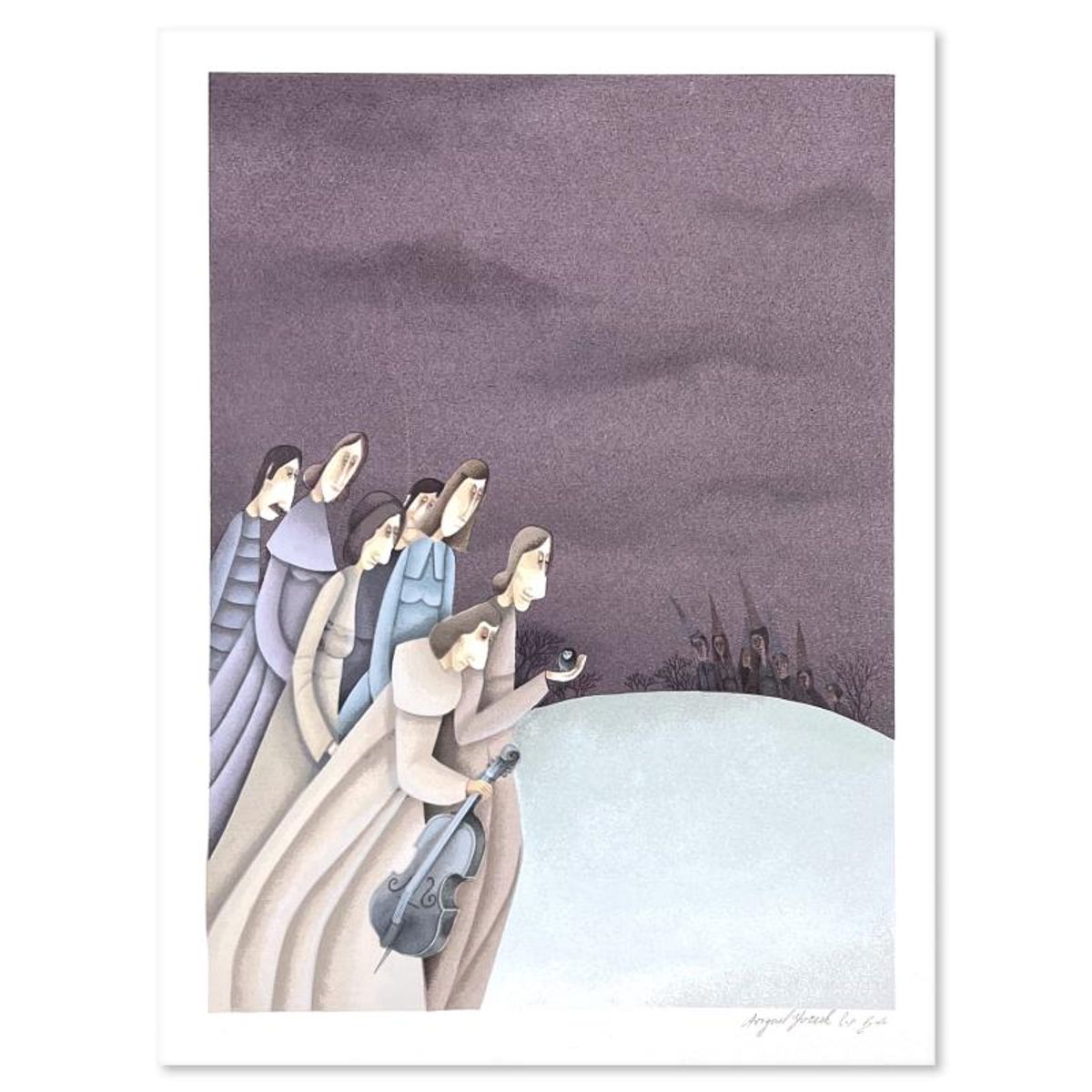 Avigail Yoresh, Limited Edition Serigraph, Hand Signed and Numbered with Letter of Authenticity.