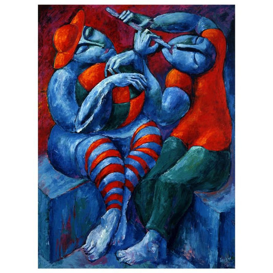 Yuroz, "Concert On The Beach" Hand Signed Limited Edition Serigraph with Certificate of Authenticity.