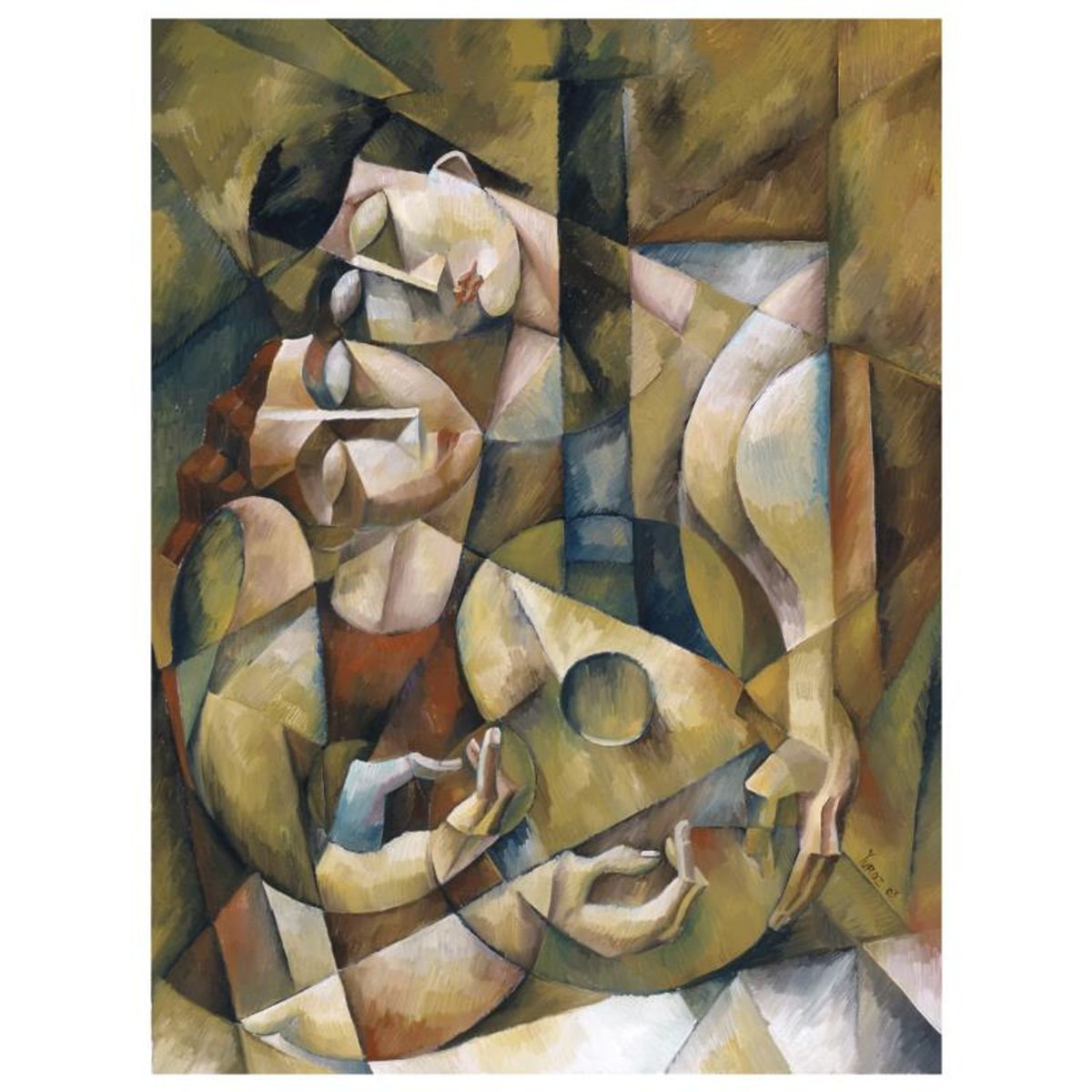 Yuroz, "Lover's Serenade" Hand Signed Limited Edition Serigraph on Canvas with Certificate of Authenticity.