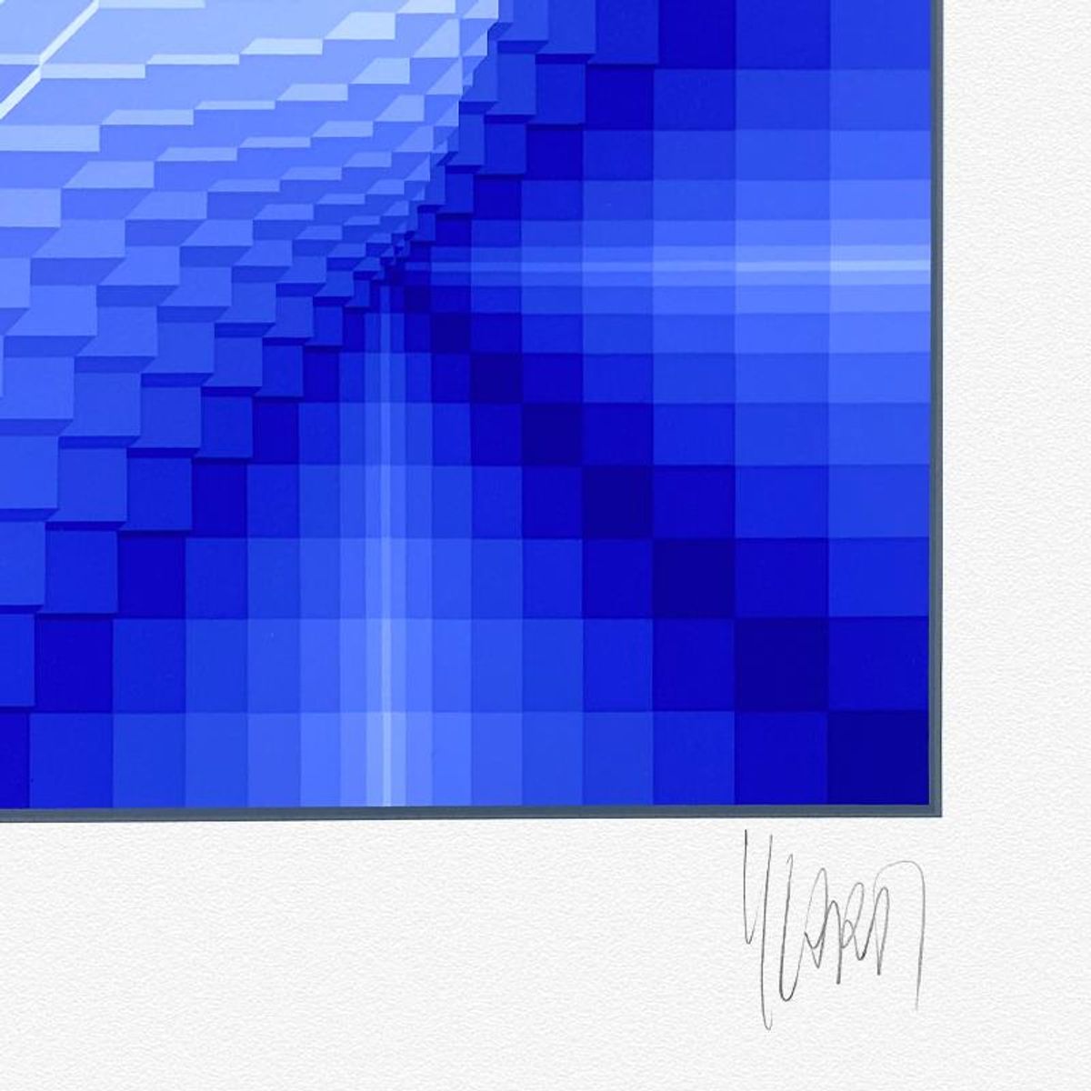 Yvaral, "Forme Ronde" Limited Edition Serigraph, Numbered and Hand Signed with Letter of Authenticity