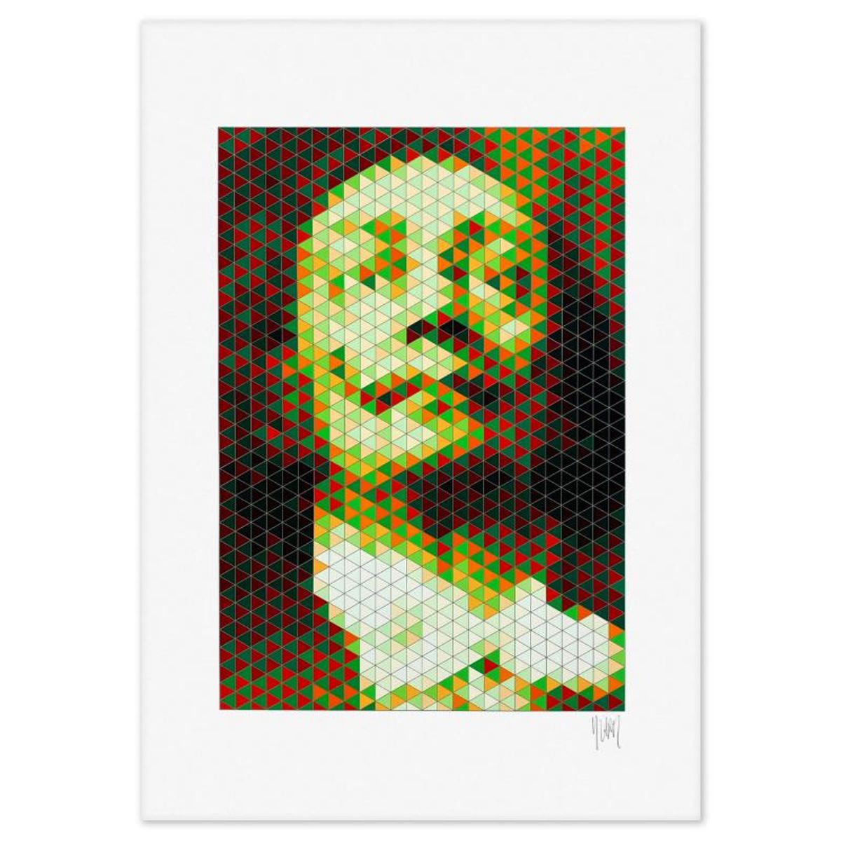 Yvaral, "Faces Of Dali 4" Limited Edition Serigraph, Numbered and Hand Signed with Letter of Authenticity