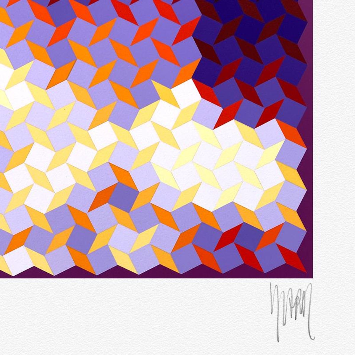 Yvaral, "Faces Of Dali 6" Limited Edition Serigraph, Numbered and Hand Signed with Letter of Authenticity