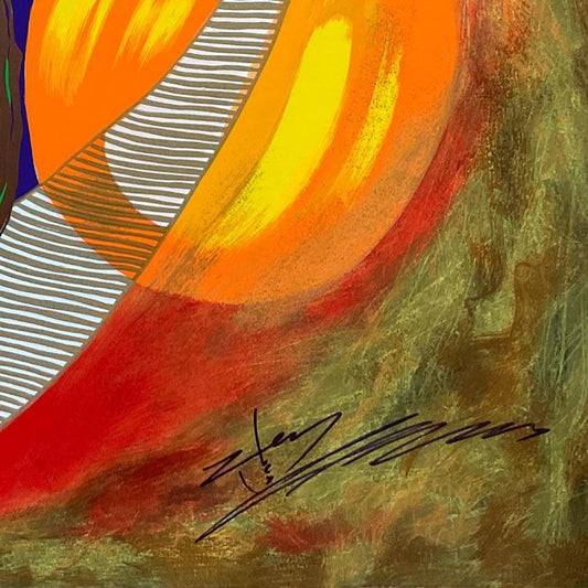 Lun Zen, "Love" Limited Edition Printer's Proof, Numbered and Hand Signed with Letter of Authenticity.