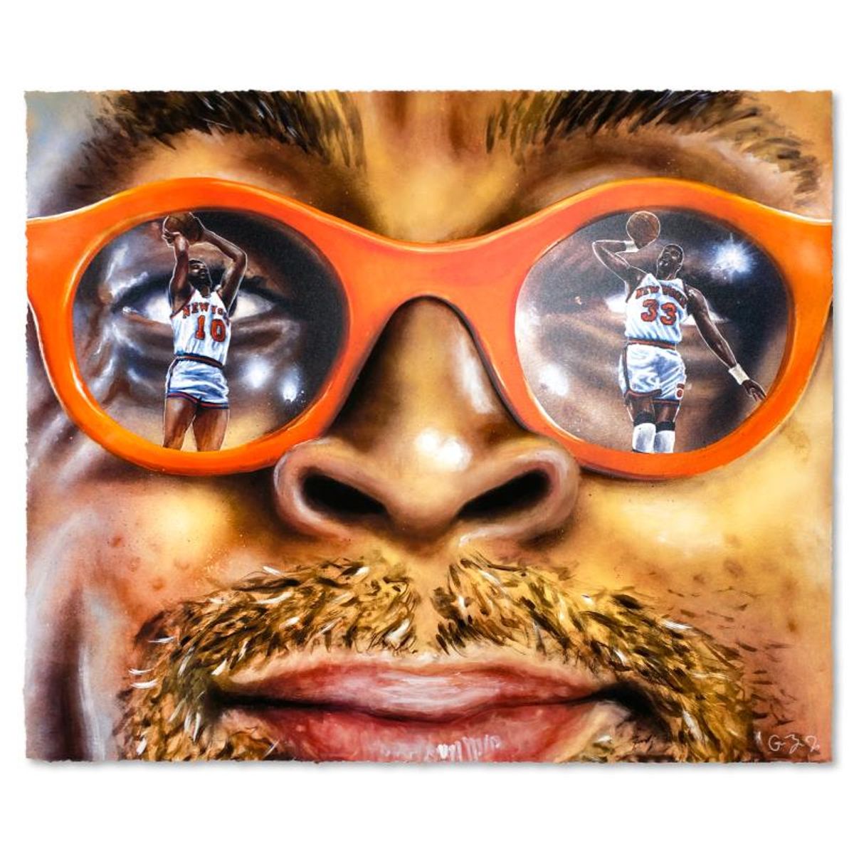 Gustavo Zermeno Jr, "Spike" Limited Edition Mixed Media, Numbered and Hand Signed with Letter of Authenticity.