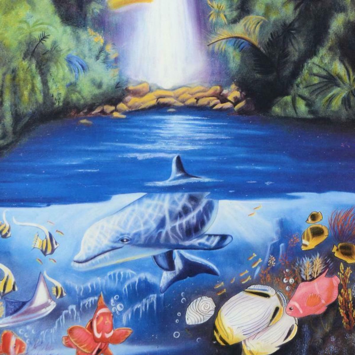 David Zion, "Rain Fall" Limited Edition Mixed Media, Numbered and Hand Signed.