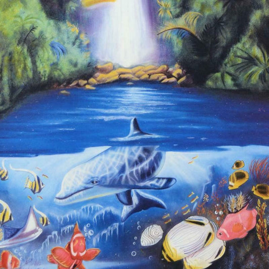 David Zion, "Rain Fall" Limited Edition Mixed Media, Numbered and Hand Signed.